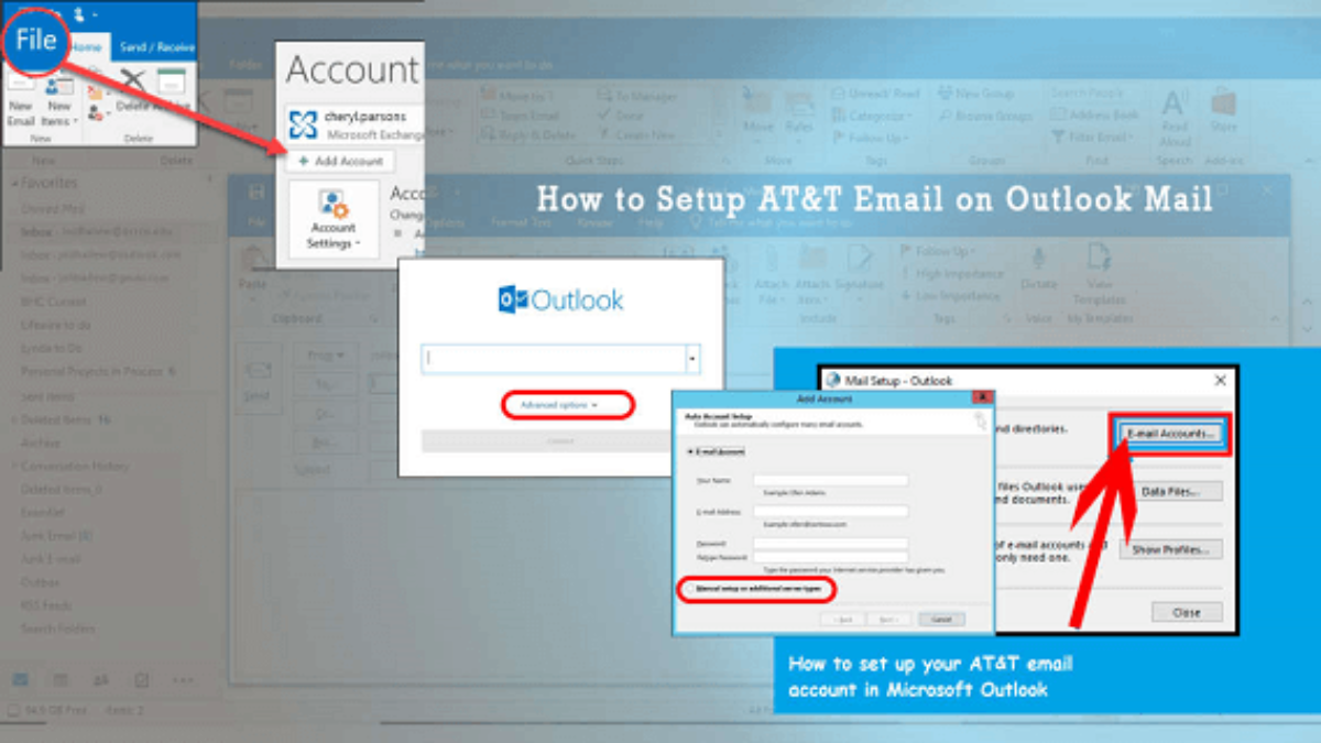 at&t email settings for outlook mac